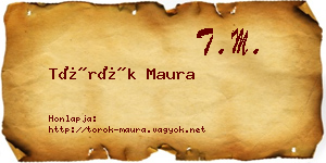 Török Maura névjegykártya